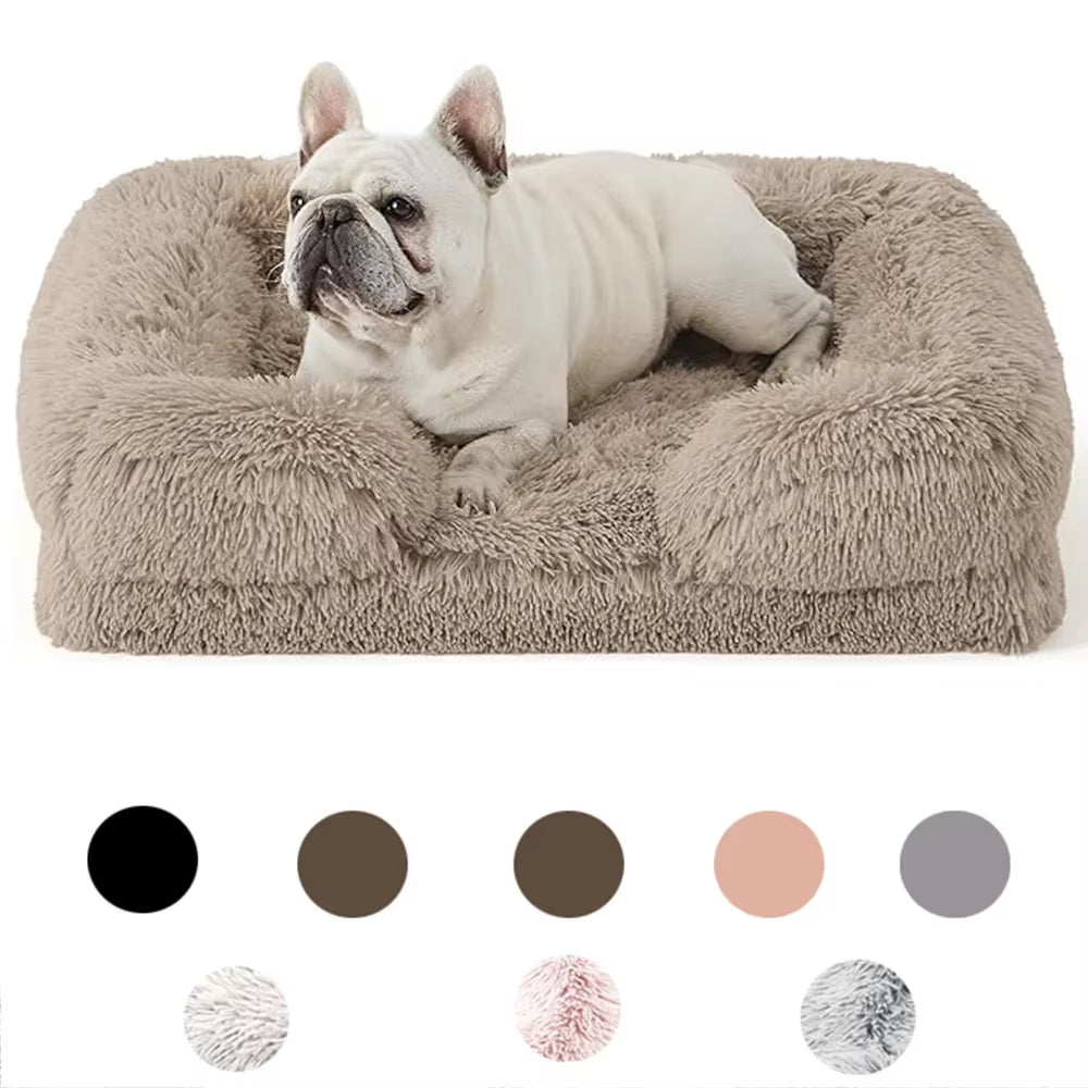 Cozy Winter Dog Bed: Perfect for Puppies & Cats! Warmth Meets Comfort in Stylish Baskets 🐾✨
