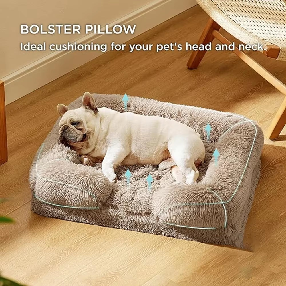 Cozy Winter Dog Bed: Perfect for Puppies & Cats! Warmth Meets Comfort in Stylish Baskets 🐾✨