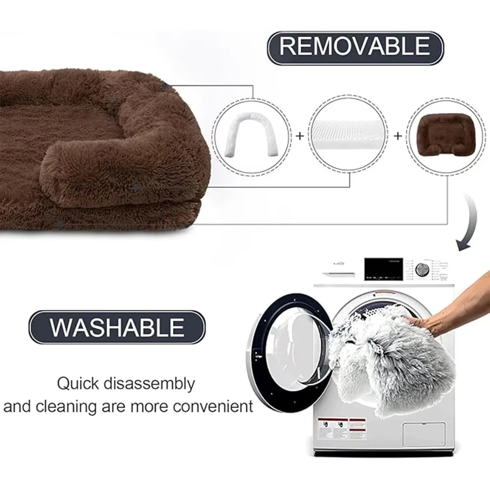 Cozy Winter Dog Bed: Perfect for Puppies & Cats! Warmth Meets Comfort in Stylish Baskets 🐾✨