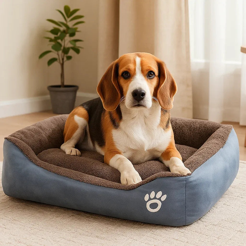 Lass deinen Vierbeiner in süssen Träumen schwelgen: Das ultraweiche Komfortbett für entspannten Schlaf! 💤🐾✨