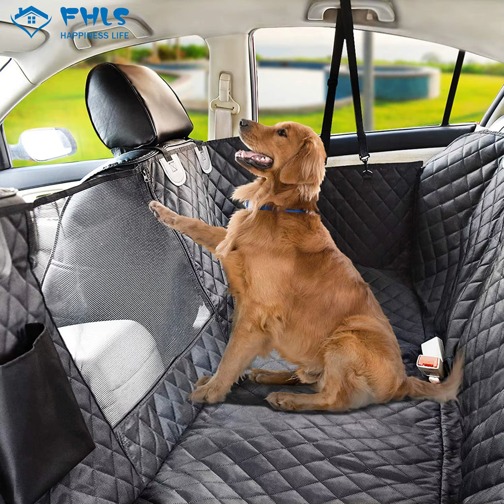 Keep Your Car Clean and Your Pup Happy with Our Waterproof Dog Car Seat Cover Hammock! Perfect for Small & Large Dogs! 🐾🚗🐶