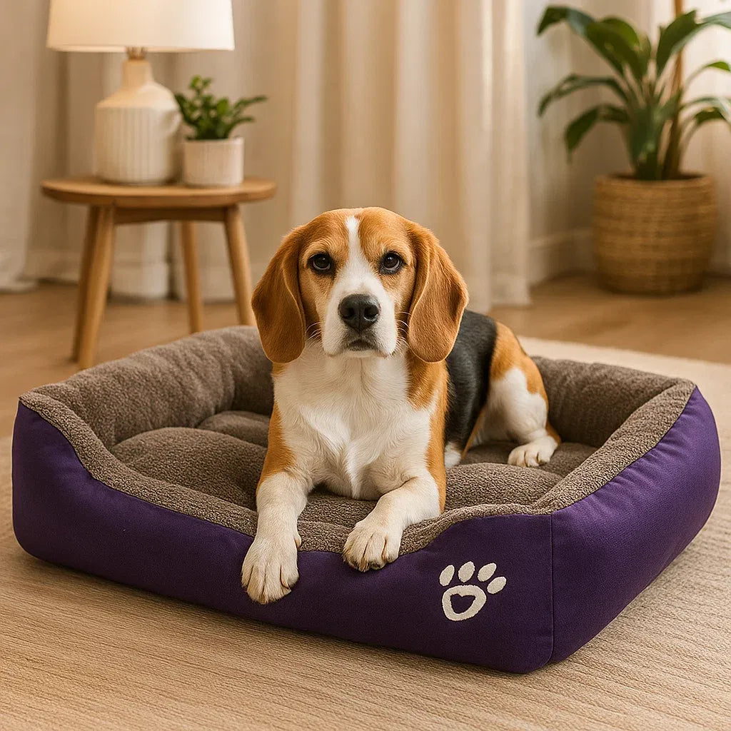 Lass deinen Vierbeiner in süssen Träumen schwelgen: Das ultraweiche Komfortbett für entspannten Schlaf! 💤🐾✨