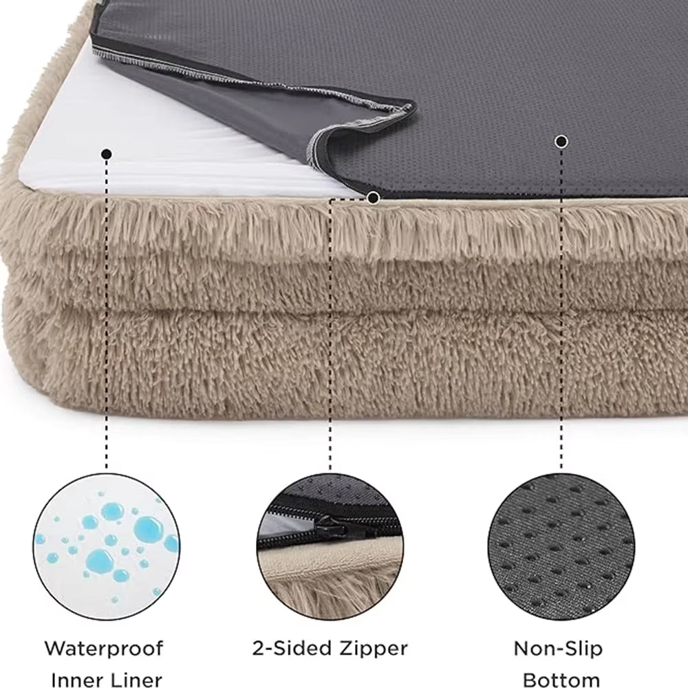 Cozy Winter Dog Bed: Perfect for Puppies & Cats! Warmth Meets Comfort in Stylish Baskets 🐾✨
