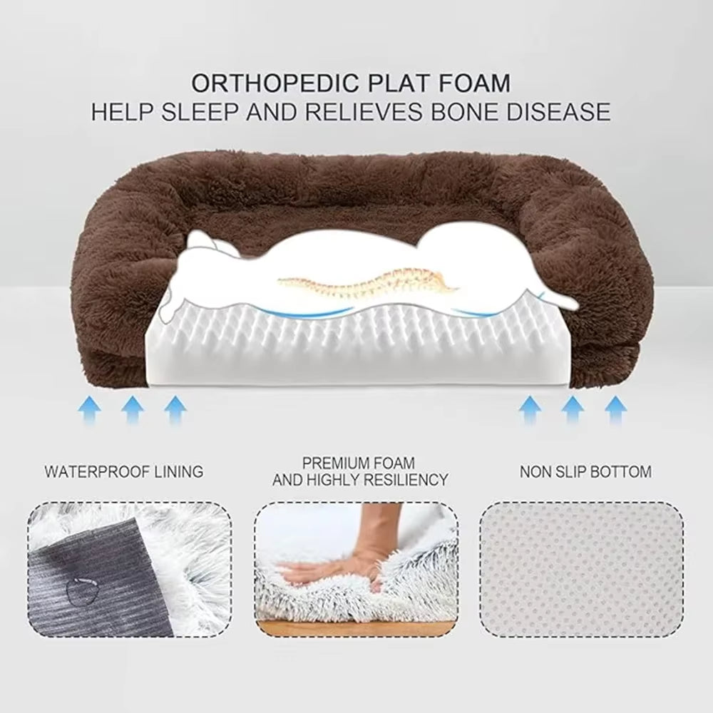 Cozy Winter Dog Bed: Perfect for Puppies & Cats! Warmth Meets Comfort in Stylish Baskets 🐾✨